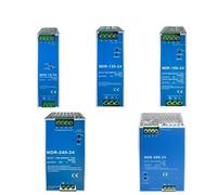 1 pz 5 V 12 V 24 V 48 V Potenza MDR-20 W 60 W 100 W Mini alimentatore AC/DC Din Rail industriale Interruttore di commutazione a uscita singola(NDR-150W-12V 2.5A)
