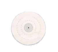 1 pz. 50 strati di tamponi for lucidatura in cotone spesso - Ruote lucidanti gialle e bianche for auto, gioielli, metallo, legno(White,170mm)