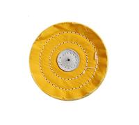 1 pz. 50 strati di tamponi for lucidatura in cotone spesso - Ruote lucidanti gialle e bianche for auto, gioielli, metallo, legno(Yellow,75mm)