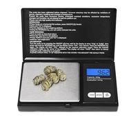 1 pz 500 g/0,01 g Mini bilancia digitale tascabile ad alta precisione Bilancia elettronica for gioielli in oro Bilancia da cucina for alimenti in grammi(500g-0.01g)