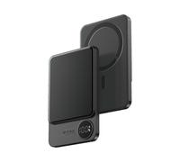 1 pz 5000mAh 9mm Ultra Thin Mega Safe Aluminum Alloy Magnetic Power Bank Wireles