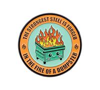 1 pz 5Pcs 10Pcs Garbagebin Flame Coating Pin Set per Team Manager Colleghi con Piano di Gomma Divertente Team Leader Presente, One Size, come descritto