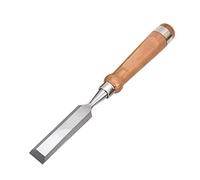 1 pz 6-25mm cr-vs coltello da intaglio del legno Graver scalpello da intaglio strumenti da falegname con manico in noce lavorazione del legno piatta battente in legno (Flat Chisel_290mm 12mm1Pc)