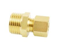 1 Pz 6 8 10 12 15 16-28mm OD X M8-M30 1/8 "1/4" 3/8 "1/2" 3/4 "1" BSP Maschio Compressione Union Ottone Raccordo Connettore Accoppiatore(M10x1-4mm)