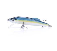 1 pz 6 cm 4 g Mini Shark Black Minnow Lure Wobblers Sinking Hard Bait Esche artificiali Crankbait Minnow Attrezzatura da pesca Minow(Color B)