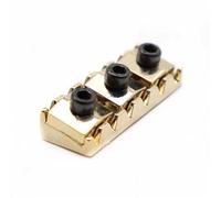 1 Pz 6 Corde Oro/nastro/nero Dado Di Bloccaggio Corda Per Chitarra Elettrica Per Ponte Tremolo 42mm pre Capotasto Scanalato(Gold)