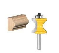 1 pz 6 mm/6,35 mm/8 mm gambo fresa for modanatura fresa concava raggio fresa convessa colonna linea modanatura fresa for legno lavorazione del legno(6mm Shank)