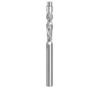 1 pz 6 mm 6,35 mm gambo in metallo duro cuscinetto guidato due flauto frese a filo fresa for lavorazione del legno fresa finale (colore: A, dimensioni: 6,35 mm compressione)(6.35mm compression)