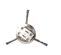1 pz 6 pollici universale spazzola for erbacce testa filo d'acciaio ruota erba trimmer testa rimozione muschio ruggine tosaerba spazzola for erba disco erbacce(3 head)