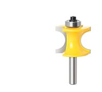1 PZ 6mm/6.35mm/8mm Bullnose Half Round Router Bit Set Con Cuscinetto Raggio Concavo frese Carburo di Tungsteno for La Lavorazione Del Legno(5Pcs 6mm Shank)