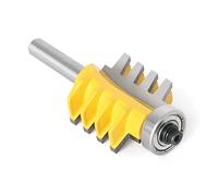 1 pz 6mm/8mm 1/4quot;Shank Rail Reversibile Finger Joint Colla Router Bit Fresa for legno Mortaise Tenon Cone Strumenti for la lavorazione del legno(6.35X34.9mm)