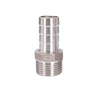 1 pz 6mm 8mm 10mm 12mm 13mm 14mm 15mm 16mm 18mm 19mm Portagomma X 1/8" 1/4" 3/8" 1/2" BSP Filettatura Maschio Raccordo for Tubo in Acciaio Inox 304(32mm)