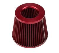 1 pz 76MM 3 pollici Filtro aria for auto Filtro di sfiato Kit di aspirazione ad alto flusso Cono in rete Protezione motore Accessori di ricambio(Red)