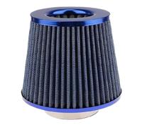 1 pz 76MM 3 pollici Filtro aria for auto Filtro di sfiato Kit di aspirazione ad alto flusso Cono in rete Protezione motore Accessori di ricambio(Blue)