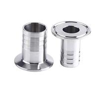 1 Pz 8 Mm-108 Mm Raccordo For Tubo Flessibile Sanitario Tipo Tri Clamp Ghiera In Acciaio Inox 304 For Prodotti For La Produzione Di Birra Fatta In Casa(102mm x Ferrule 119)