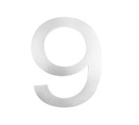 1 Pz 8 Pollici Numero Civico Lettere Esterne 0-9 Numeri Domestici Numerici Targa Segni Indirizzo Slogan Stradali Segno(Silver-9)