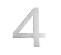 1 Pz 8 Pollici Numero Civico Lettere Esterne 0-9 Numeri Domestici Numerici Targa Segni Indirizzo Slogan Stradali Segno(Silver-4)