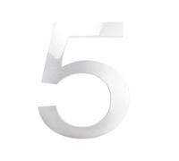 1 Pz 8 Pollici Numero Civico Lettere Esterne 0-9 Numeri Domestici Numerici Targa Segni Indirizzo Slogan Stradali Segno(Silver-5)