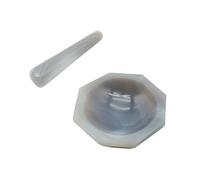 1 PZ 80 MM Uso Laboratorio Mortaio E Pestello Agata Mortaio Con Mola Spice Mills Mortaio Rettifica Kit