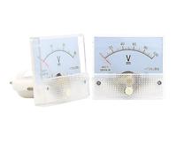1 pz 85C1-V Voltmetro amperometro analogico da pannello Amp Voltmetro Gauge 85C1 1V 2V 3V 5V 10V 15V 20V 30V 50V 75V 100V 300V 400V 500V(20V)