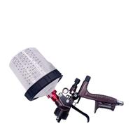 1 pz 8900 Serbatoio Connettore Rosso Aerografo Strumenti di Verniciatura for Auto Auto Spray Attrezzatura Professionale for Verniciatura(Coffee 1.3)