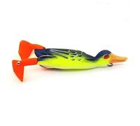 1 Pz 9.5 Cm 12g Superficie Legata Spinning Trattore Bionic Anatra Esche Morbide 3D Simulato Occhi Spigola Carpa Luccio Pesca(H)