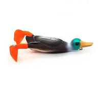 1 Pz 9.5 Cm 12g Superficie Legata Spinning Trattore Bionic Anatra Esche Morbide 3D Simulato Occhi Spigola Carpa Luccio Pesca(E)