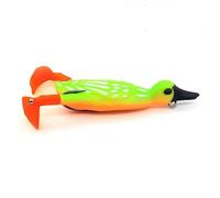 1 Pz 9.5 Cm 12g Superficie Legata Spinning Trattore Bionic Anatra Esche Morbide 3D Simulato Occhi Spigola Carpa Luccio Pesca(F)