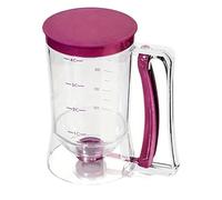1 pz 900 ml Dispenser for pastella Imbuto graduato portatile for pasta frolla for pancake Cupcake Torte(Purple)