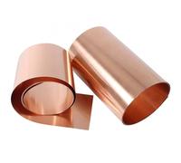 1 pz 99,9% rame puro Cu lamiera di metallo piastra lunga 1000 mm compresse di rame puro materiale for l'arte del metallo Spessore: 0,01 mm ~ 0,2 mm(0.1X100X1000mm)