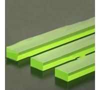 1 pz a 10 pz strisce PU quadrate di colore giallo chiaro asta quadrata PU resistenza all'usura cuscinetto quadrato PU strisce PU elastiche-3,0 mm x 10 mm x 500 mm-materiale PU elastico-quadrato-quan