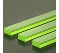 1 pz a 10 pz strisce PU quadrate di colore giallo chiaro asta quadrata PU resistenza all'usura cuscinetto quadrato PU strisce PU elastiche-3,0 mm x 50 mm x 500 mm-materiale PU elastico-quadrato-quan