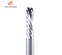 1 pz AAAAA singolo flauto spirale fresa 3.175 gambo spirale mulino in alluminio incisione 3D intaglio bit per la lavorazione del legno Down cut