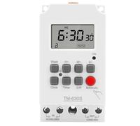 1 pz AC 220 V DC 12 V Timer digitale con seconda impostazione, relè di tempo programmabile 24 ore su 24, 7 giorni su 7, uscita di tensione, potenza di carico elevata 30 A(85-265V)