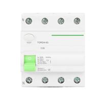 1 pz AC Tipo RCCB Interruttore differenziale elettromagnetico AC ELCB 4 poli 16A 25A 40A 63A RCD 30mA 100mA 300mA(4 Pole 30mA,32A)