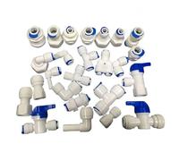 1 pz Accessori for purificatore d'acqua Tubo flessibile OD da 1/4" 3/8" for raccordo rapido for tubo di plastica for acquario RO da 1/4" 3/8" 1/2"(K702)