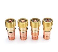 1 pz accessori per torcia di saldatura 1,0 mm/1,6 mm/2,4 mm/3,2 mm Forgelo in ottone pinze corpo tozzo connettore lente a gas per torcia di saldatura Tig WP17 WP18 WP26 (1,0 mm)