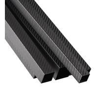 1 pz ad alta resistenza lunghezza 500 mm diametro esterno 8 mm 10 mm 15 mm 18 mm 20 mm 22 mm 25 mm 30 mm tubo rettangolare quadrato in fibra di carbonio 3K superficie opaca twill(28X28X24MM)