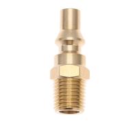 1 pz. Adattatore for attacco rapido for propano in ottone massiccio, spina maschio da 1/4 di pollice NPT for barbecue e sistemi a a bassa pressione