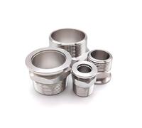 1 pz Adattatore for giunto esagonale flangiato KF16 KF25 KF40 KF50 Acciaio inossidabile 304 Filettatura esterna BSPT 1/8 "1/4"1/2"3/4"3/8"1"11/4" 11/2"2"(KF50-BSP 2inch)
