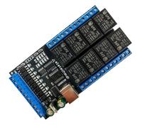 1 pz aggiornato 8CH USB interruttore elettronico ingresso uscita relè modulo PC server computer industriale scheda di espansione IO DC 12V 24V(DC 12V)