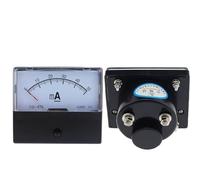 1 pz Amperometro DH-670 CQ-670 0-500 mA 1A 2A 3A 5A 10A 20A 30A 50A 100A Amperometro rettangolare con ago da pannello Misuratore di portata(DC 20MA)