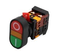1 pz APBB22N 220 V CA LED giallo luce ON/OFF START STOP interruttore a pulsante momentaneo 22 mm 1 NO NC