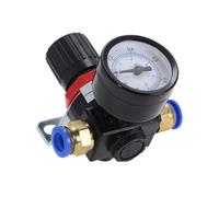 1 pz AR2000 1/4" filettatura compressore aria pneumatico regolatore pressione valvola di riduzione 4 mm 6 mm 8 mm 10 mm 12 mm raccordi di collegamento(AR2000 w BT 12mm)