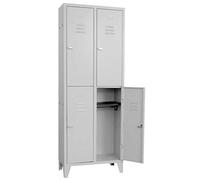 1 PZ ARMADIO MULTISPOGLIATOIO MONTATO PROMETAL VERN GRIGIO POSTI 4 H.MM 1795 MM 680X350