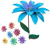 1 pz artificiale giglio fiore giardino paletto metallo giardino fiore palo grande per il partito prato cortile passerella ornamento trattamento pratico