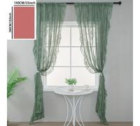 1 pz. Aste per tende con bordo a foglie e fiori a specchio rotondi