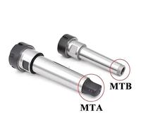 1 pz. Attacco conico Morse MT ER MT1 MT2 MT3 MT4 MTB2 MTB3 MTB4 MTA2 MTA3 MTA4 ER11 ER16 ER20 ER25 ER32 40 Portautensili Morse Mandrino a pinza(MTB2-ER20A)