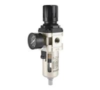 1 pz AW2000-02 1/4 Regolatore di pressione 'aria pneumatica Regolatore di pressione 'aria del compressore separatore olio-acqua Regolatore di regolazione Trappola(BT-8MM Fittings)