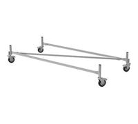 1 PZ BASE TRABATTELLO GRIM EU 75 50045 MARCHETTI ACCIAIO ZINC CM 165X75 + 4 RUOTE